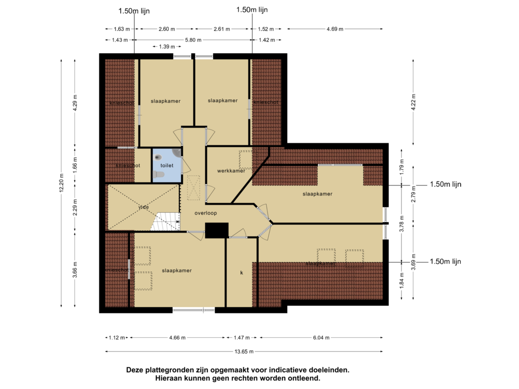 Bekijk plattegrond van 1e verdieping van Dokter Kniplaan 2