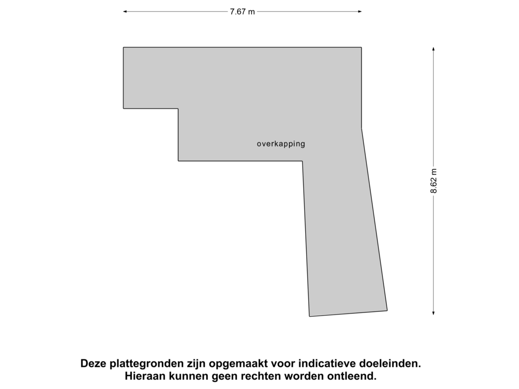 Bekijk plattegrond van Overkapping van Dokter Kniplaan 2