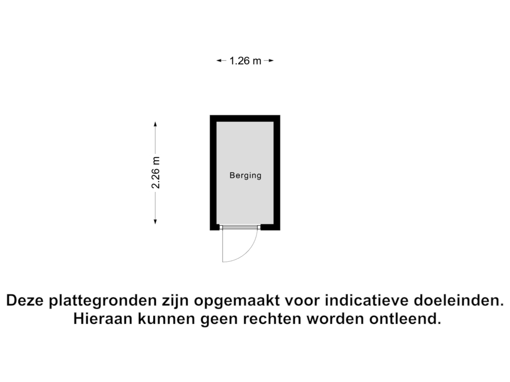 View floorplan of Berging of Le Sage ten Broeklaan 9-13