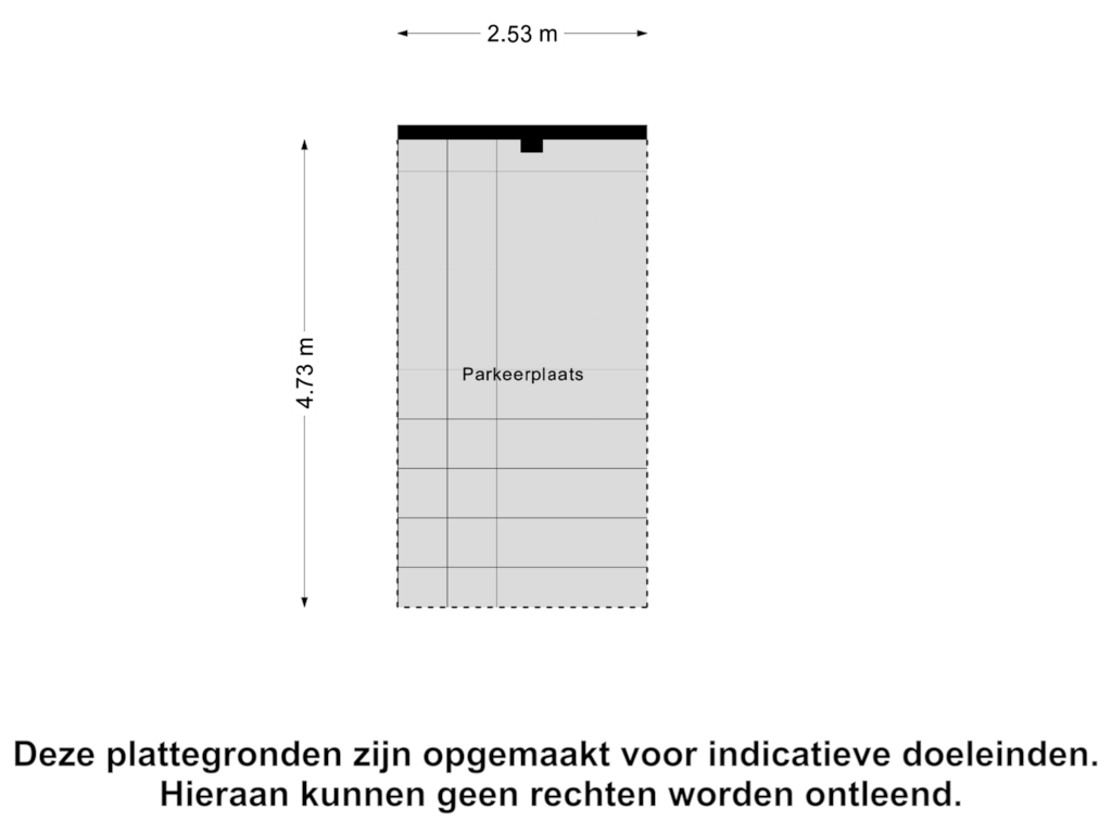 View floorplan of Parkeerplaats of Le Sage ten Broeklaan 9-13