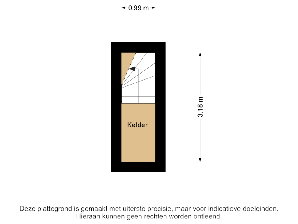 Bekijk plattegrond van Kelder van Dahliastraat 22