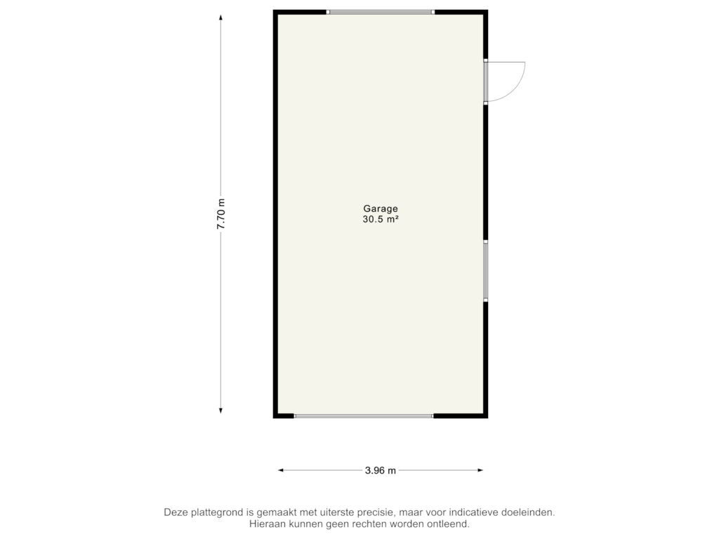 Bekijk plattegrond van Garage van Dahliastraat 22