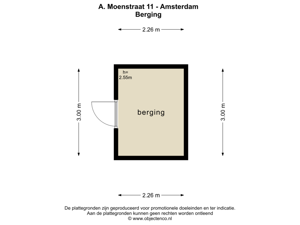 Bekijk plattegrond van BERGING van A. Moenstraat 11