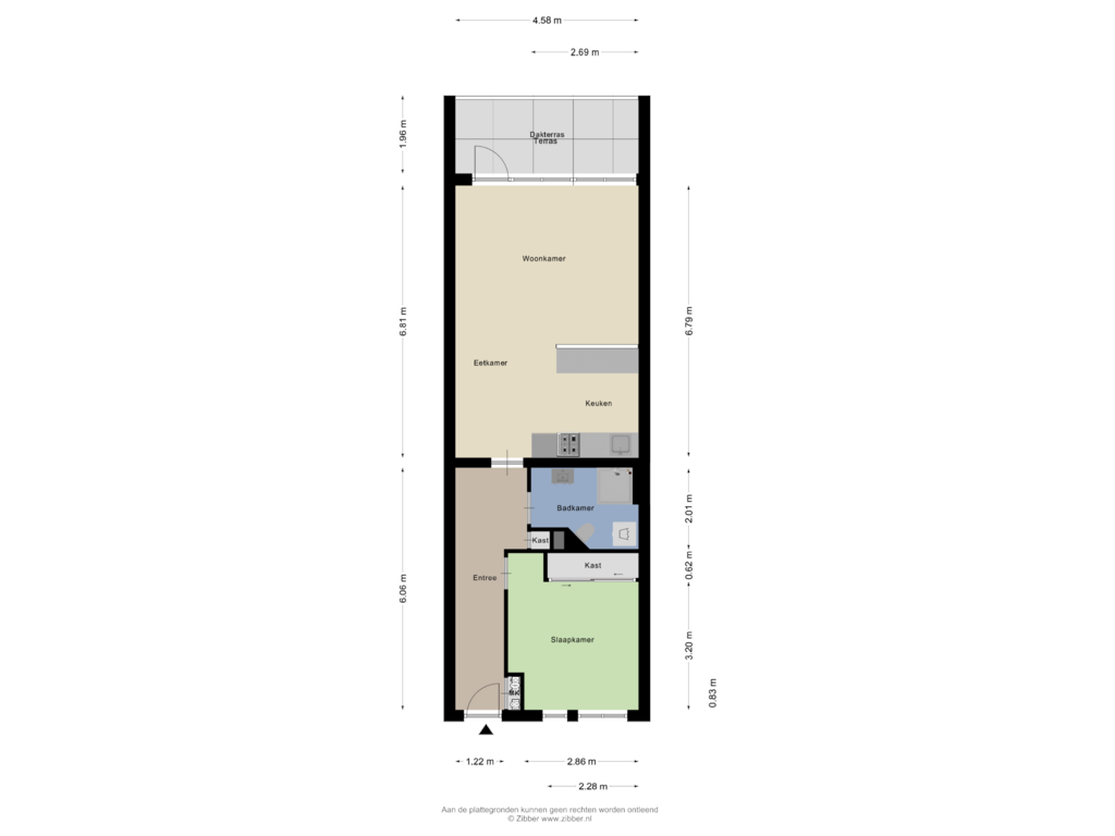 Bekijk plattegrond van Appartement van Reigerskamp 572