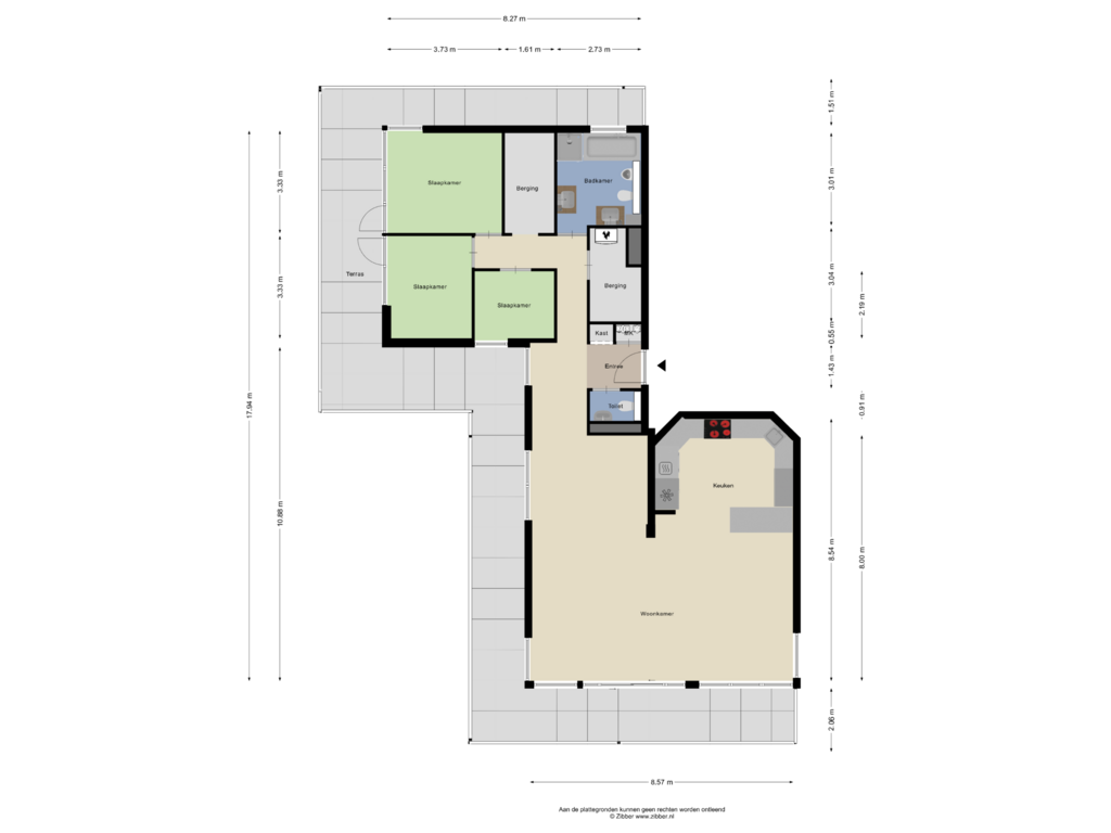 Bekijk plattegrond van Appartement van Noorderbleek 122