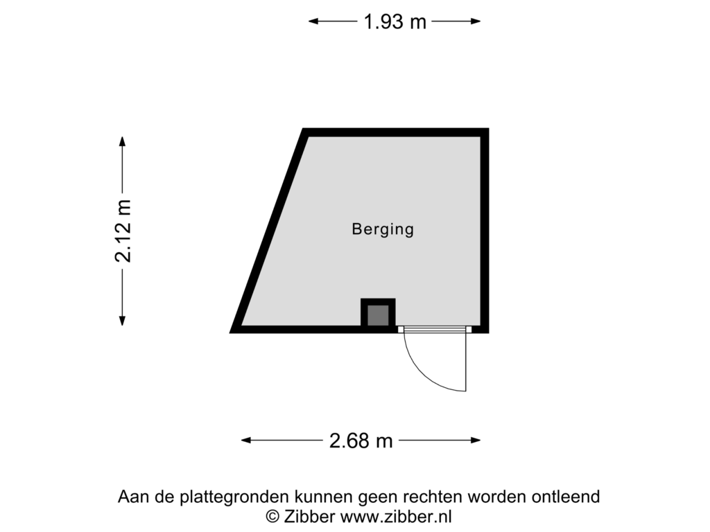 Bekijk plattegrond van Berging van Noorderbleek 122