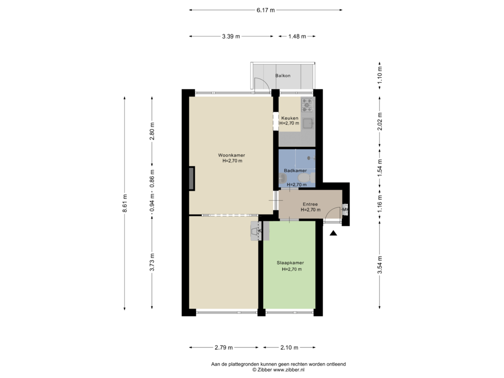 View floorplan of Appartement of Gordelweg 236-B