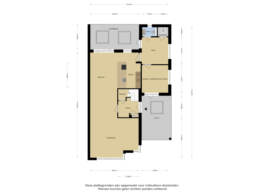 Bekijk plattegrond van Begane Grond van Bergmolen 27