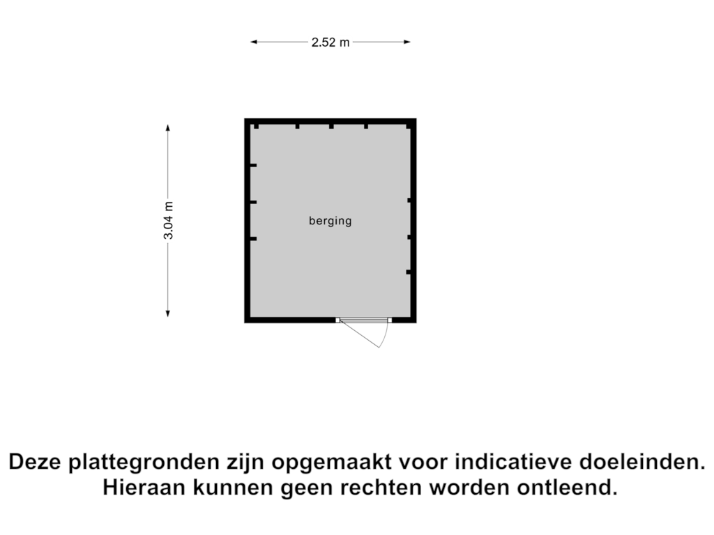 Bekijk plattegrond van Berging van Bergmolen 27