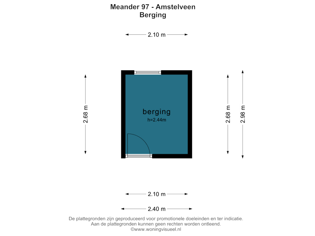 View floorplan of BERGING of Meander 97