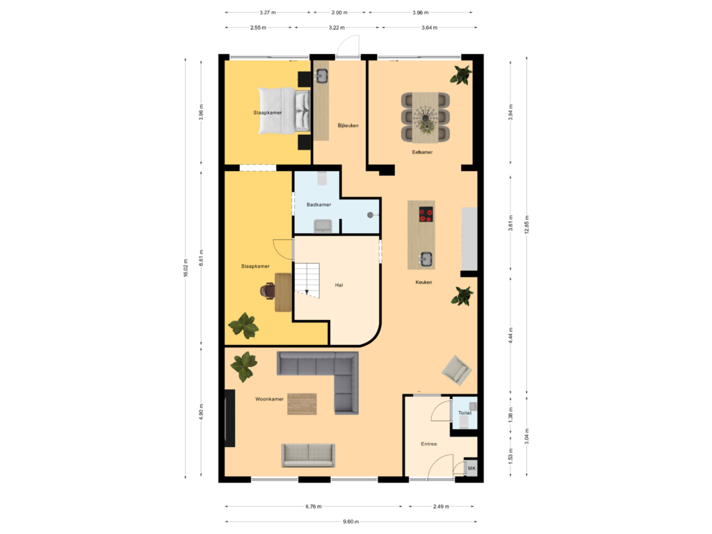 Bekijk plattegrond van Begane Grond van Adastraat 10