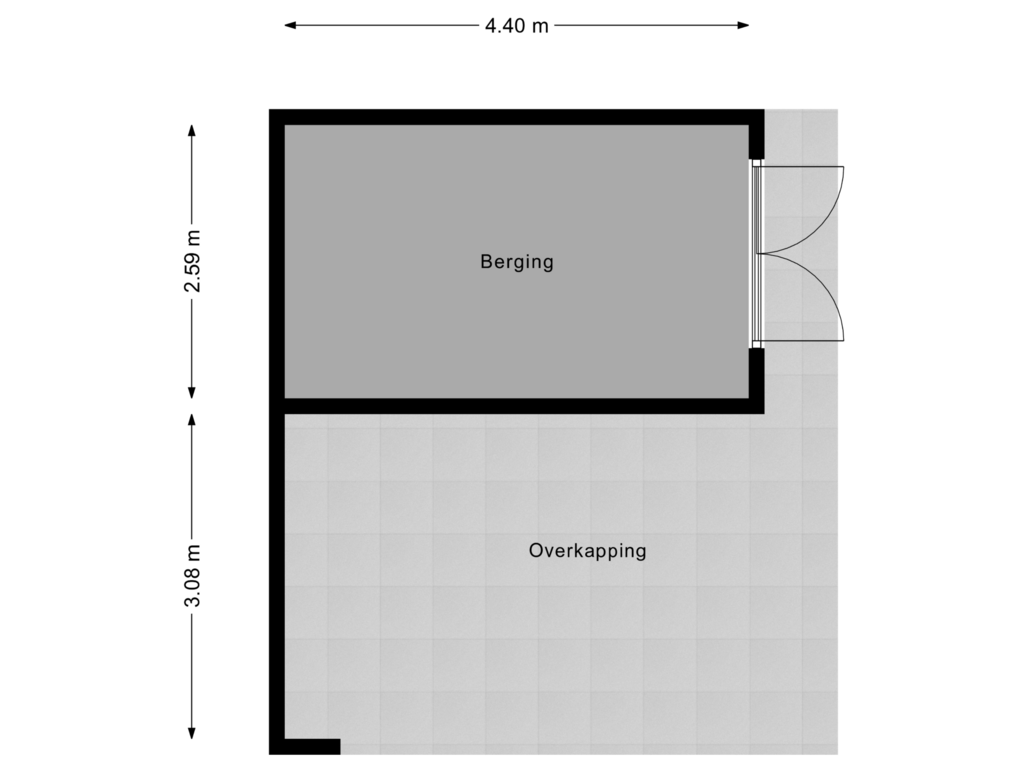 Bekijk plattegrond van Berging van Adastraat 10