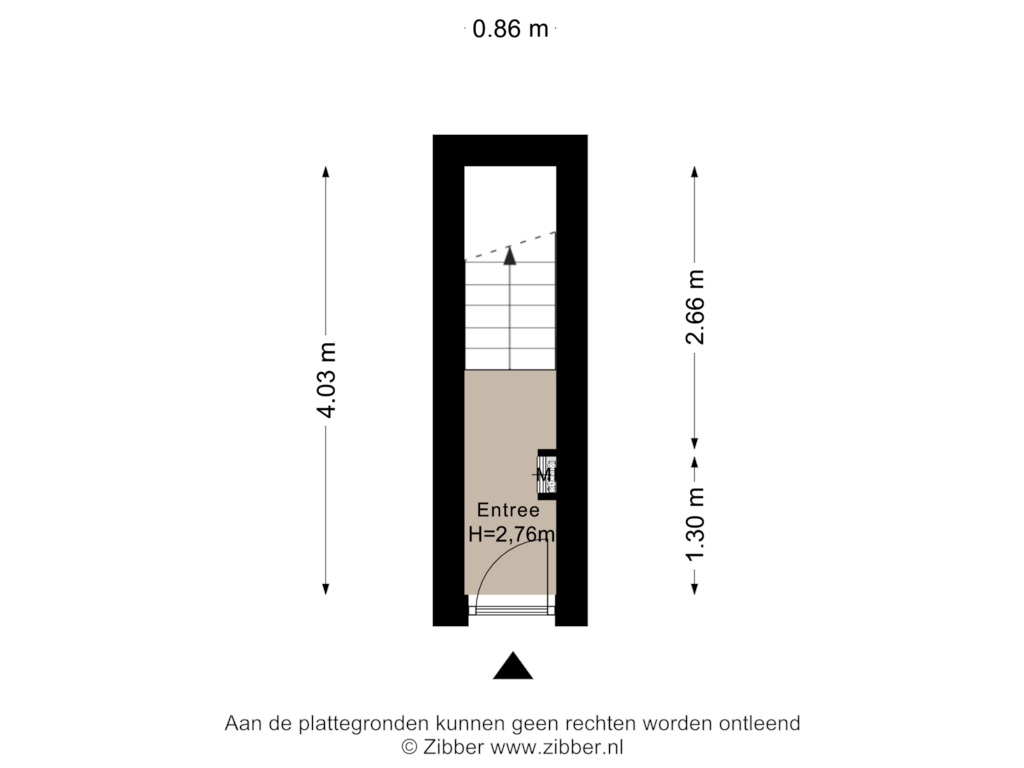 View floorplan of Begane Grond of Ondiep 186-BS