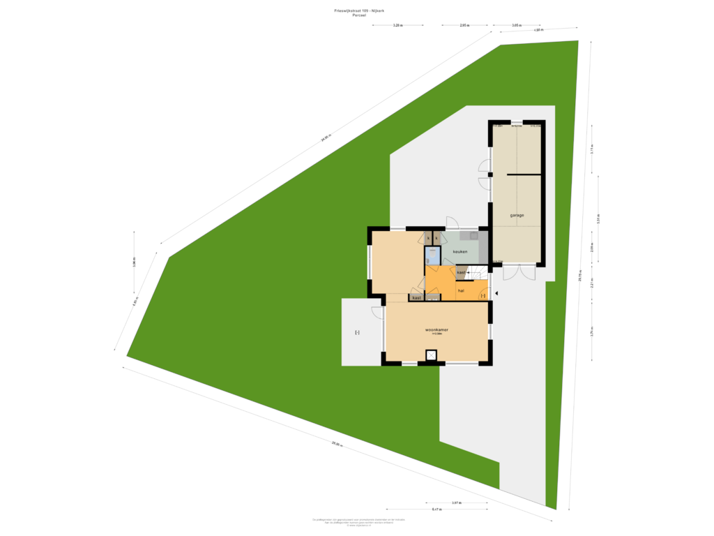 Bekijk plattegrond van PERCEEL van Frieswijkstraat 109