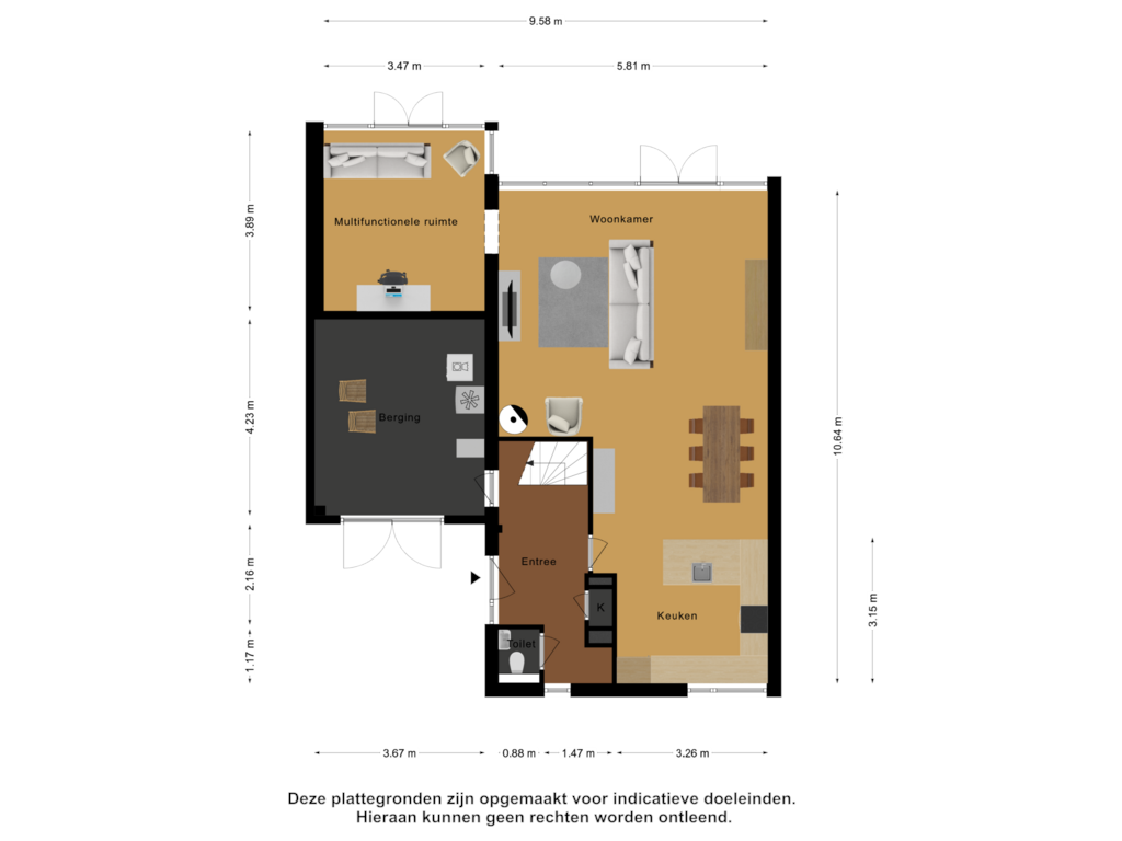 Bekijk plattegrond van Begane Grond van Rotselaar 16