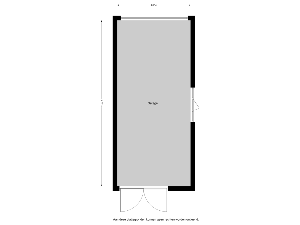 Bekijk plattegrond van Garage van Beneden Havendijk 109