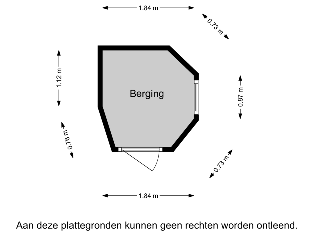 Bekijk plattegrond van Berging van Beneden Havendijk 109