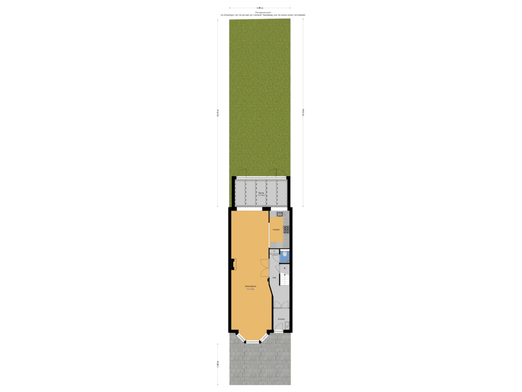 View floorplan of Perceeloverzicht of Jongeneelstraat 13