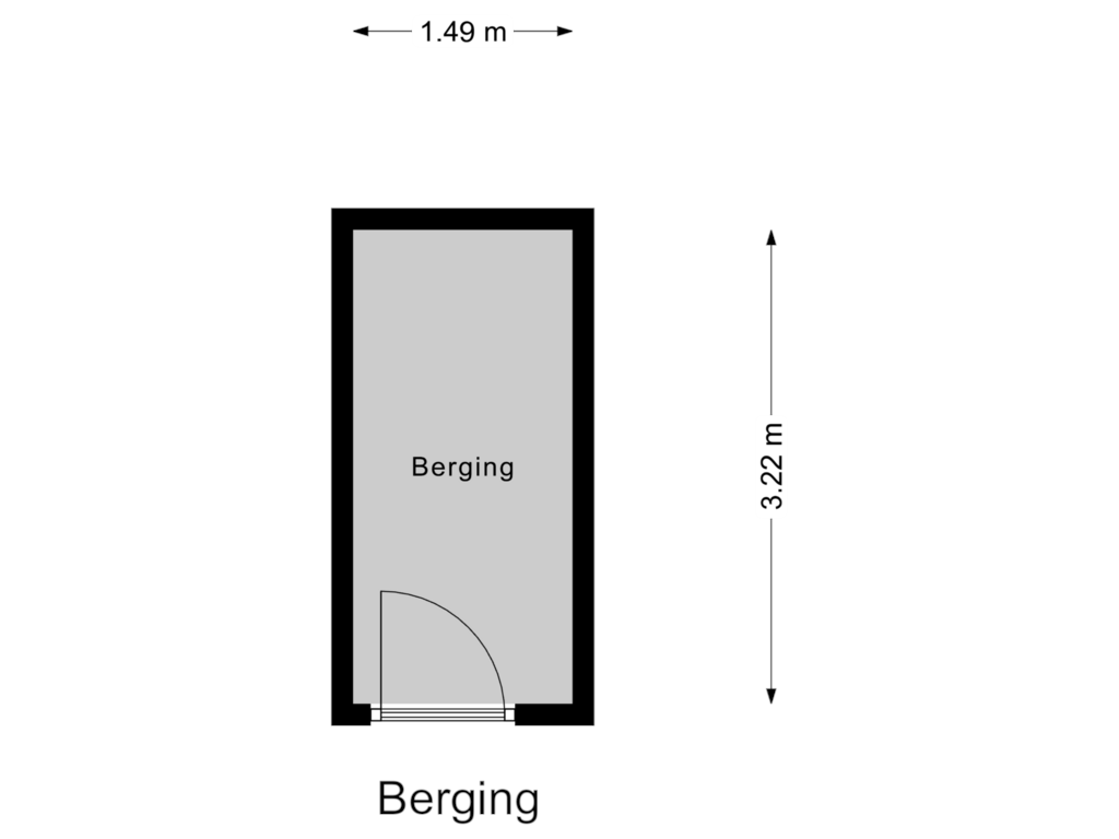 View floorplan of Berging of De Weijenbergh 40