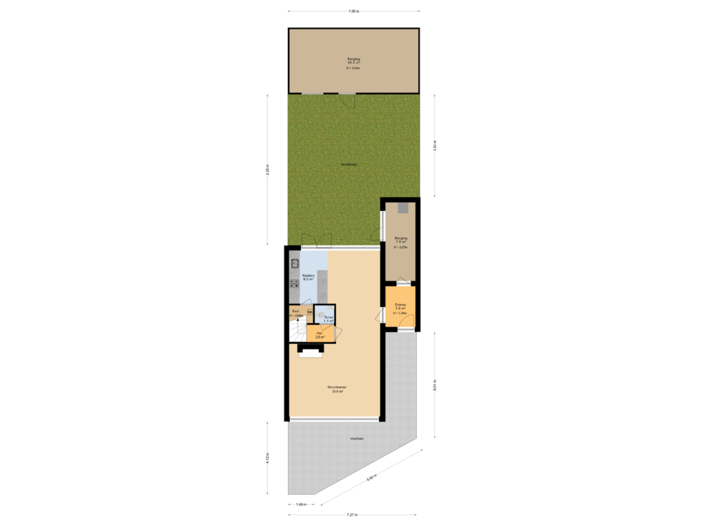 Bekijk plattegrond van Situatie van Jan Jelles Hofleane 49