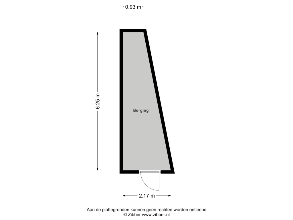 Bekijk plattegrond van Berging van Frederik van Eedenplein 3