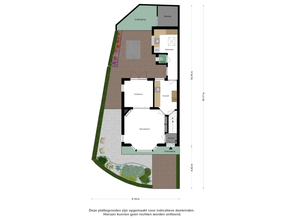 Bekijk plattegrond van Begane Grond Tuin van Langestraat 61