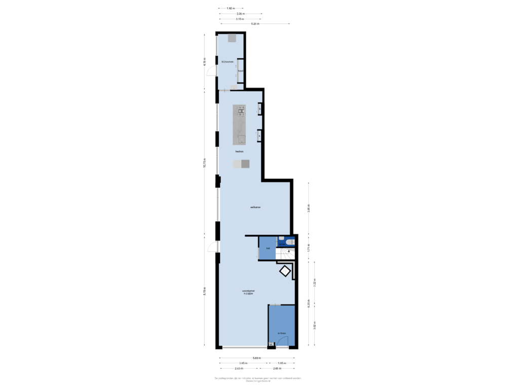 Bekijk plattegrond van begane grond van Stadhuisring 17