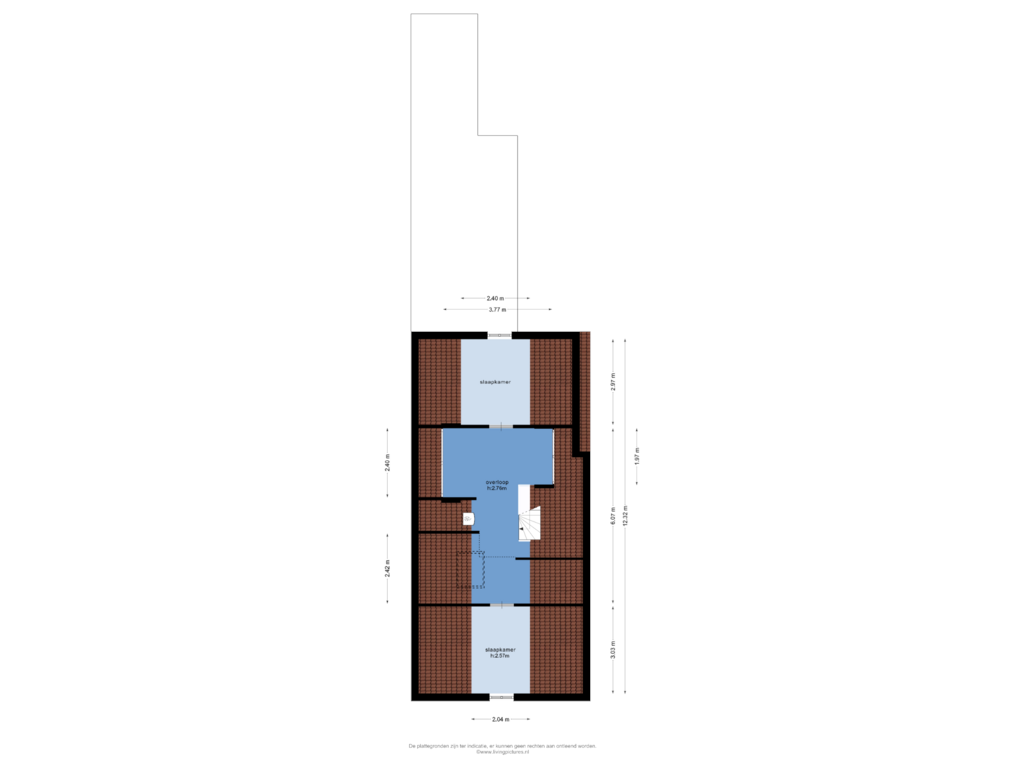 Bekijk plattegrond van 2e verdieping van Stadhuisring 17