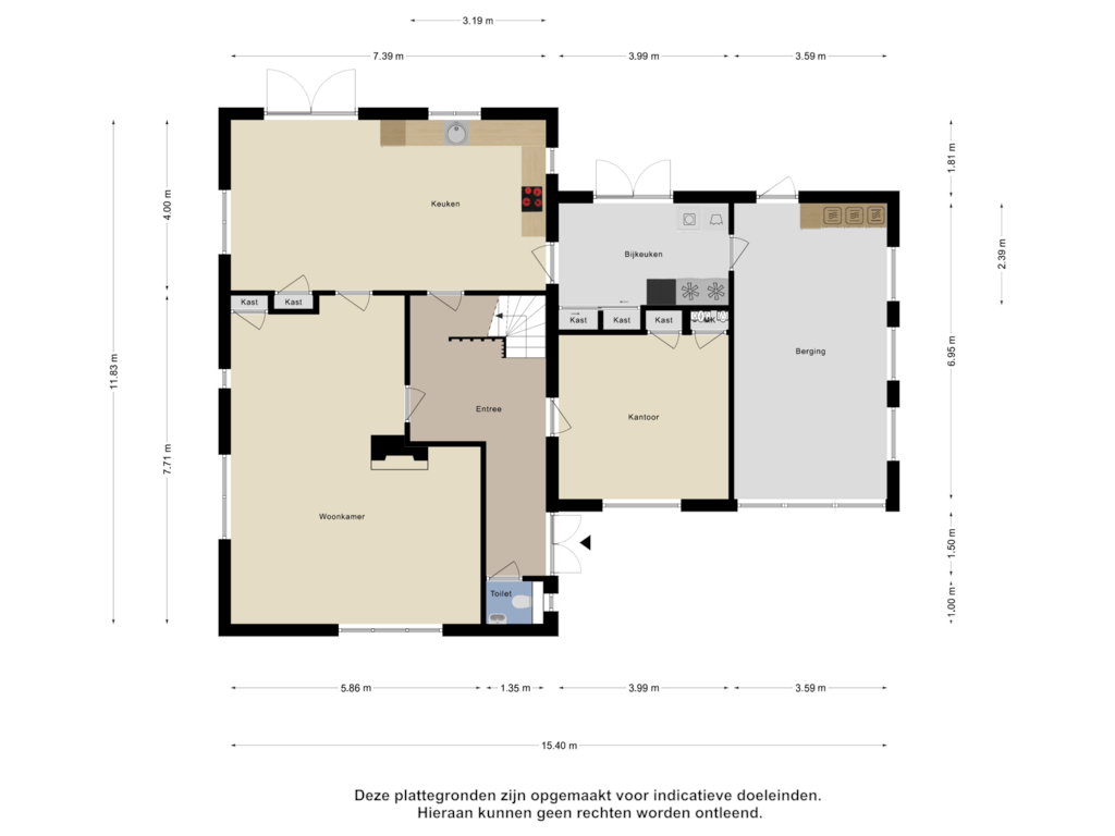 Bekijk plattegrond van Begane Grond van Bonegraafseweg 69