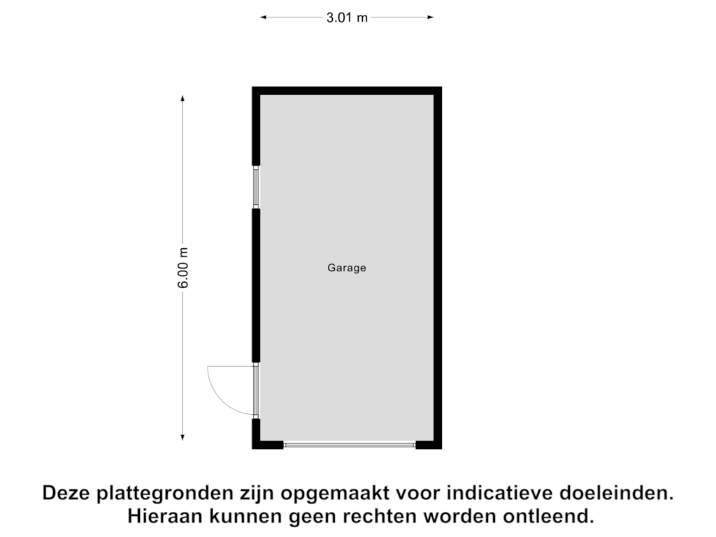 Bekijk plattegrond van Garage van Hoogstraat 45