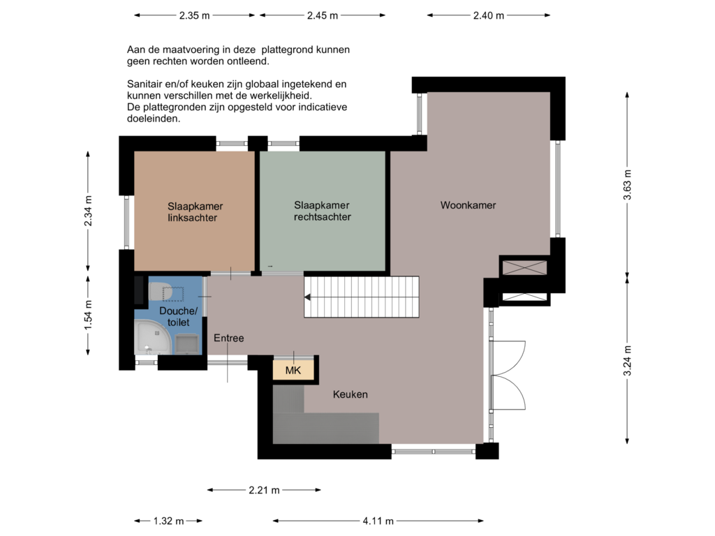 View floorplan of Begane grond of Herkingsezeedijk 233