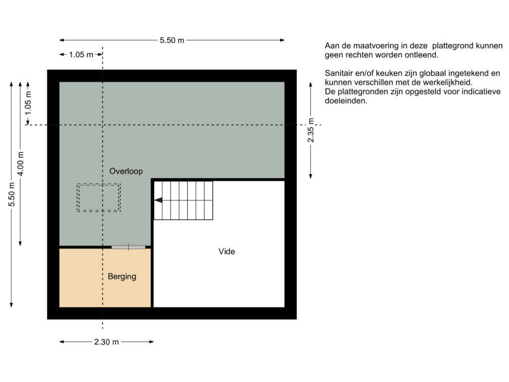 View floorplan of Eerste verdieping of Herkingsezeedijk 233