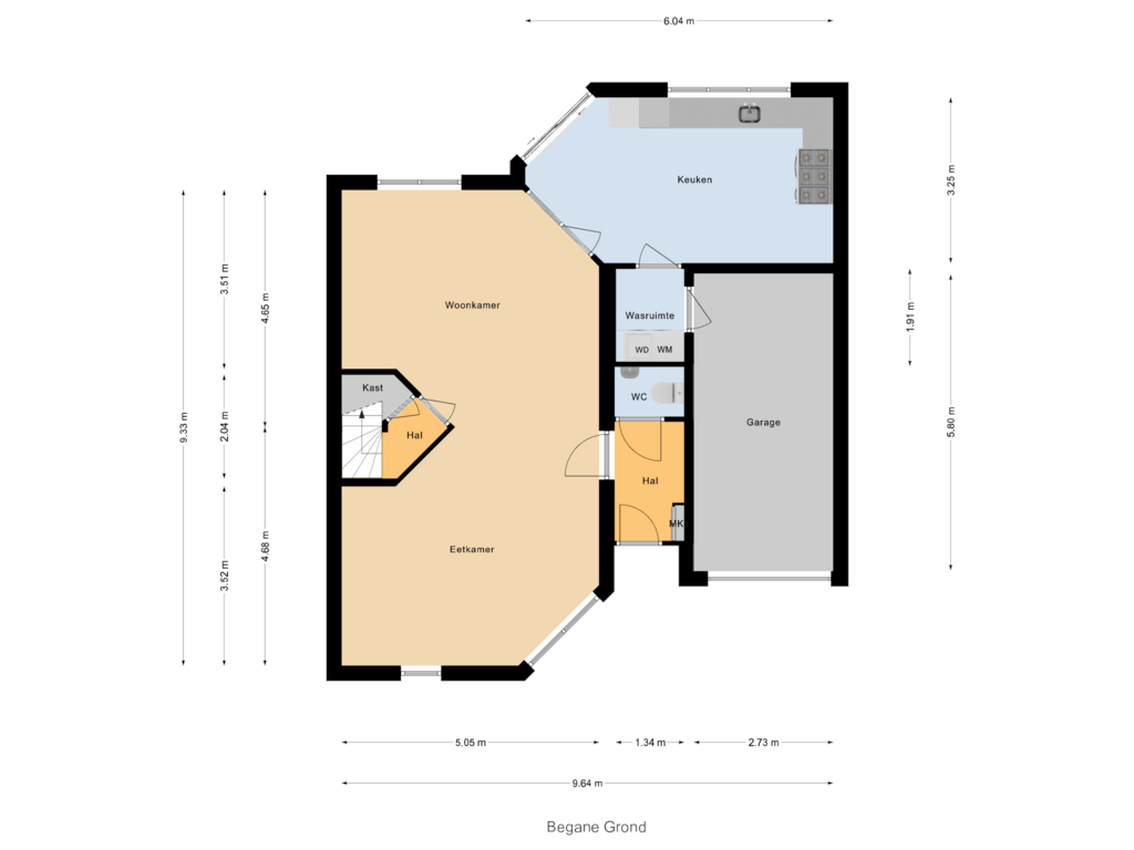 Bekijk plattegrond van Begane Grond van F.J. Ebbensstraat 18