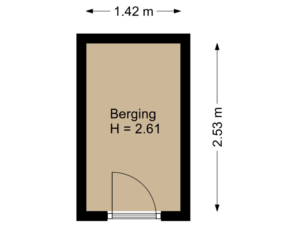 View floorplan of Berging of Duinroos 1