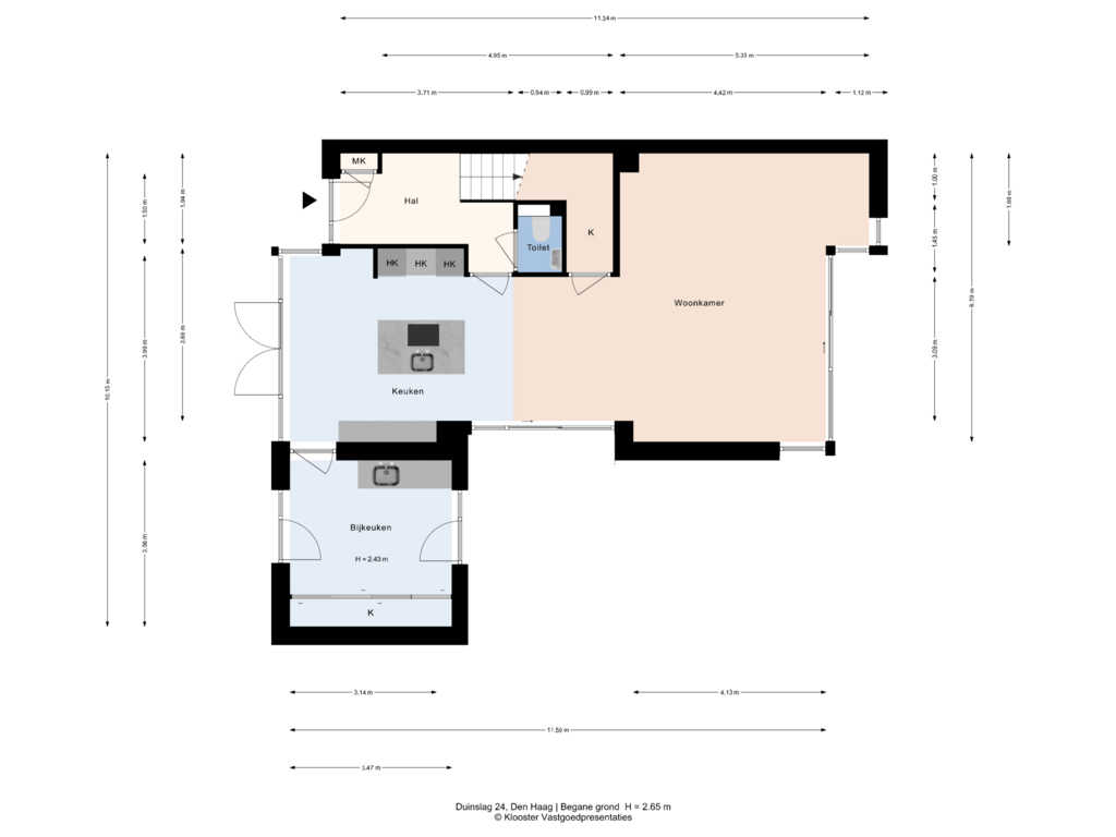 Bekijk plattegrond van Begane grond van Duinslag 24