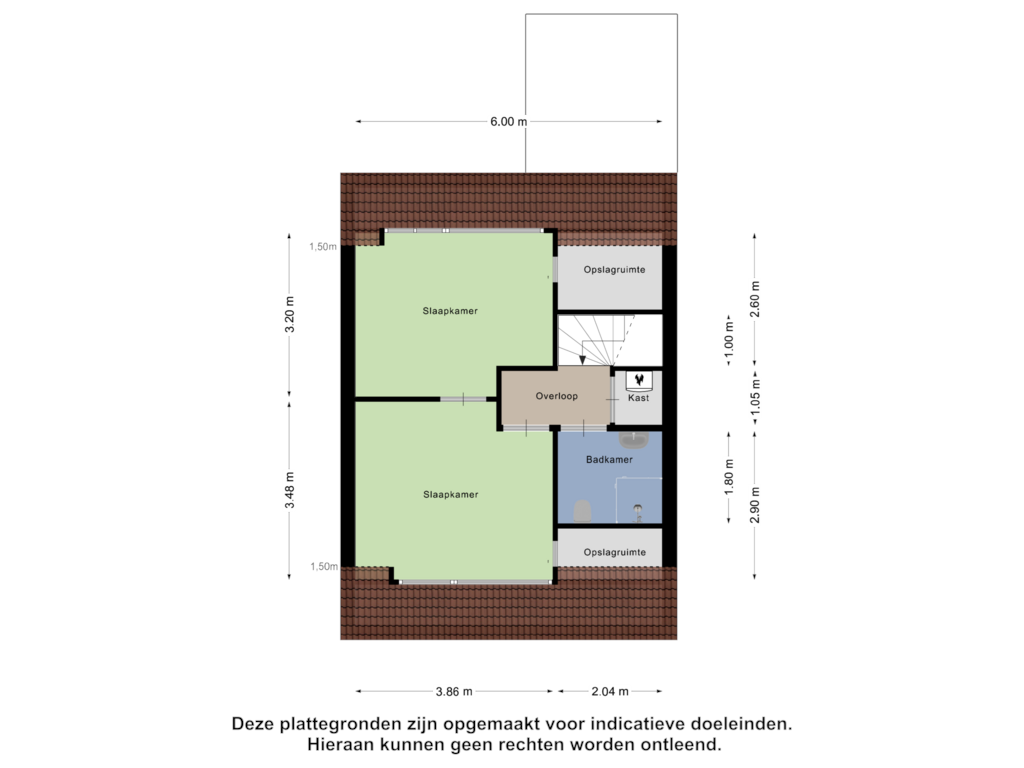 Bekijk plattegrond van 1e Verdieping van Meidoornhof 7