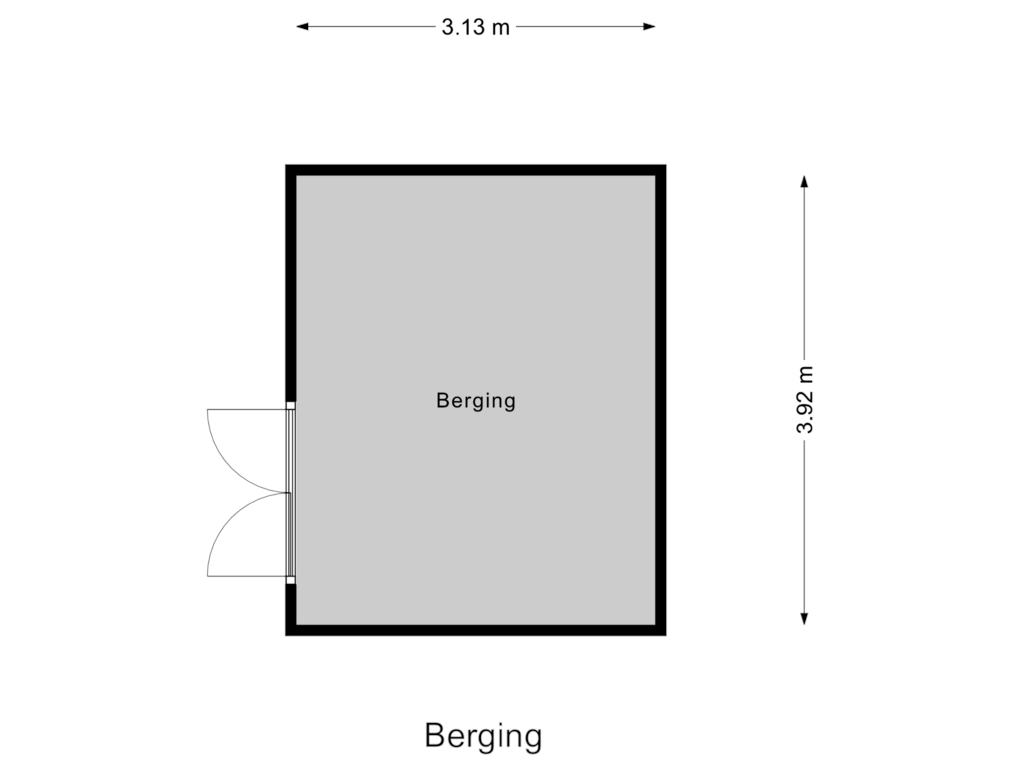 Bekijk plattegrond van Berging van Kraaijensteinweg 71