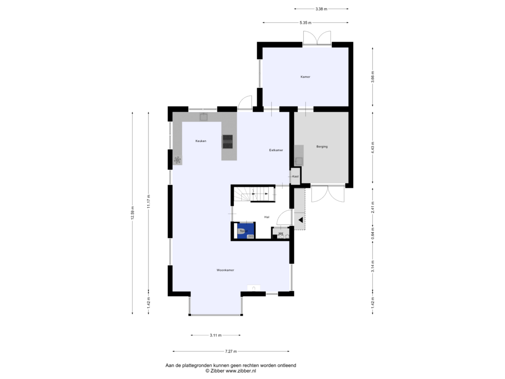 Bekijk plattegrond van Begane Grond van Rotsvlinderhof 24