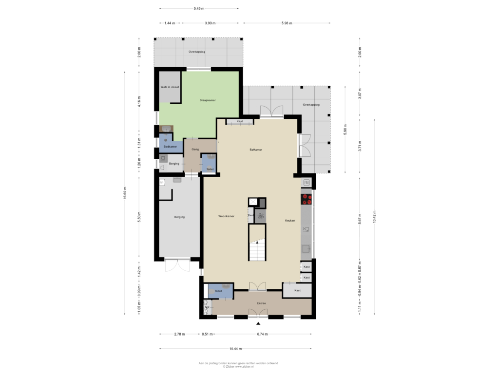 View floorplan of Begane Grond of Wezel 12