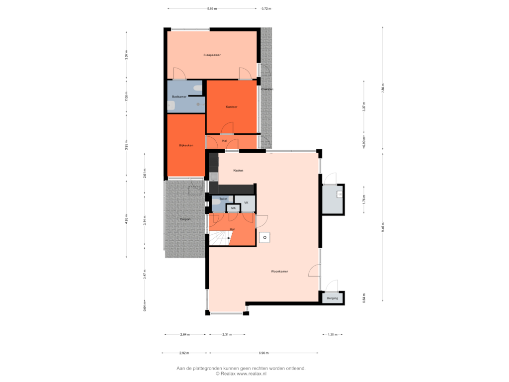 Bekijk plattegrond van Begane grond van Isaäc da Costastraat 22