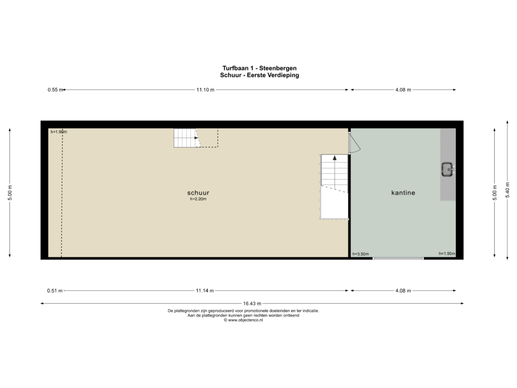 Bekijk plattegrond van SCHUUR - EERSTE VERDIEPING van Turfbaan 1