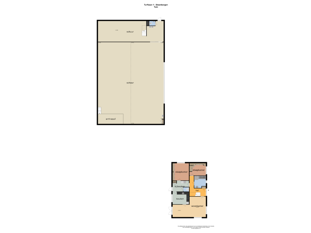 Bekijk plattegrond van TUIN van Turfbaan 1