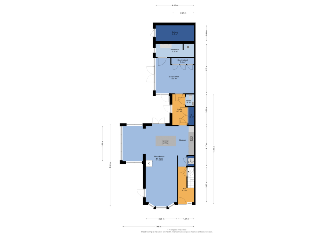 View floorplan of Begane grond of Julianalaan 9