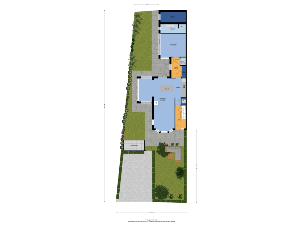 View floorplan of Tuin of Julianalaan 9