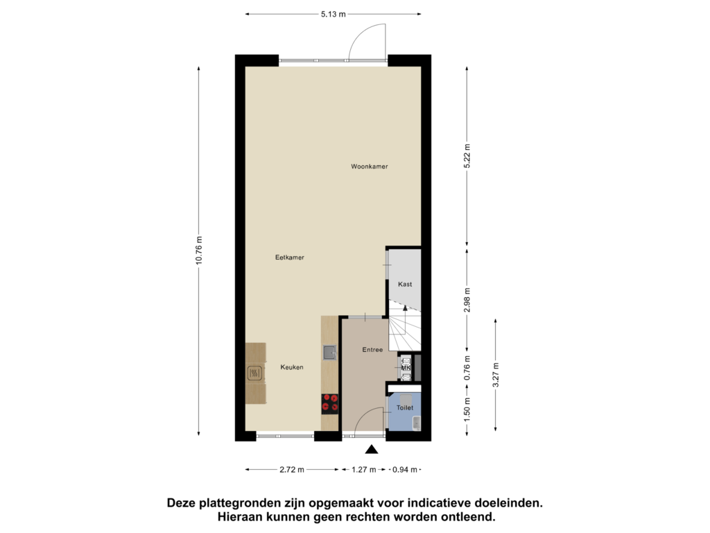 View floorplan of Begane Grond of Biesbosch 23