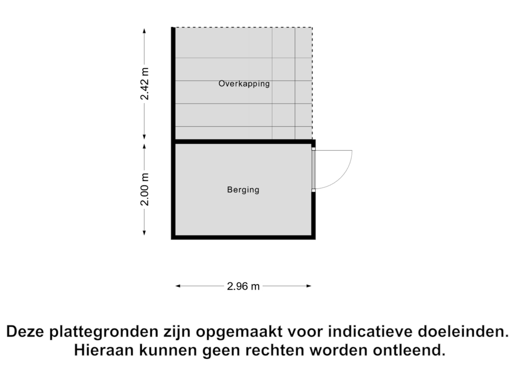 View floorplan of Berging of Biesbosch 23