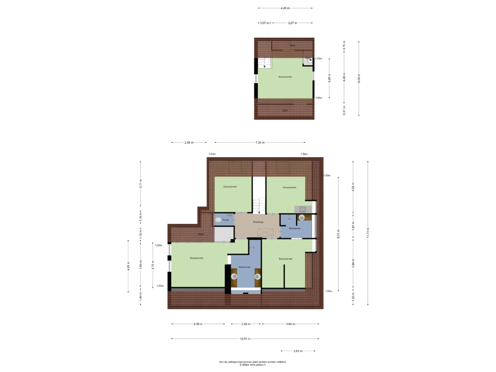 Bekijk plattegrond van Eerste Verdieping van Nes 5-A