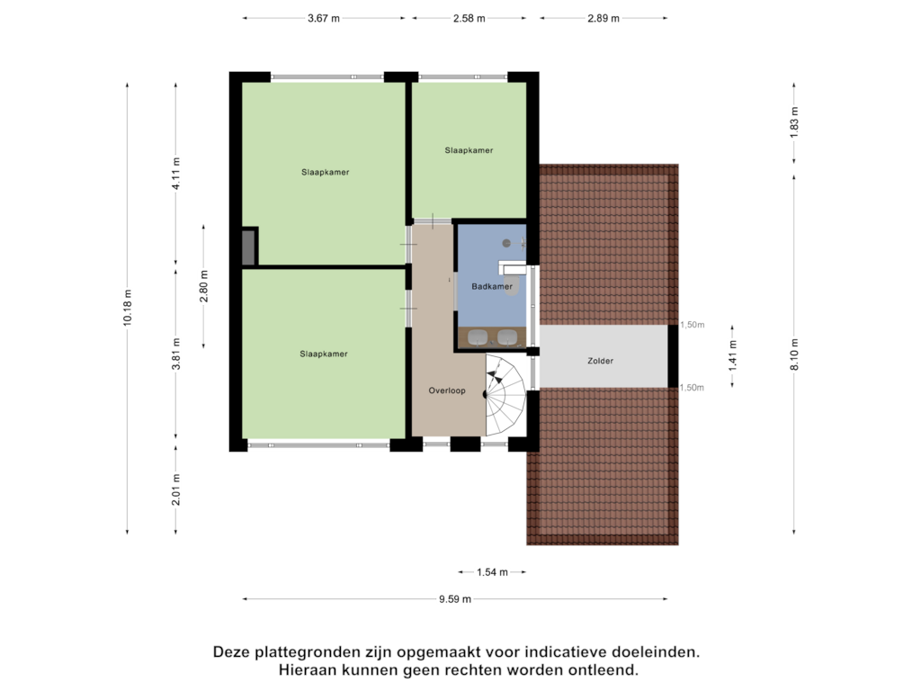 Bekijk plattegrond van Eerste Verdieping van Kievitstraat 8