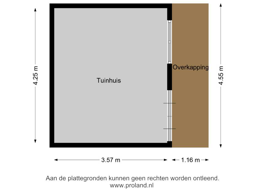 Bekijk plattegrond van Tuinhuis van Bargerweg 49