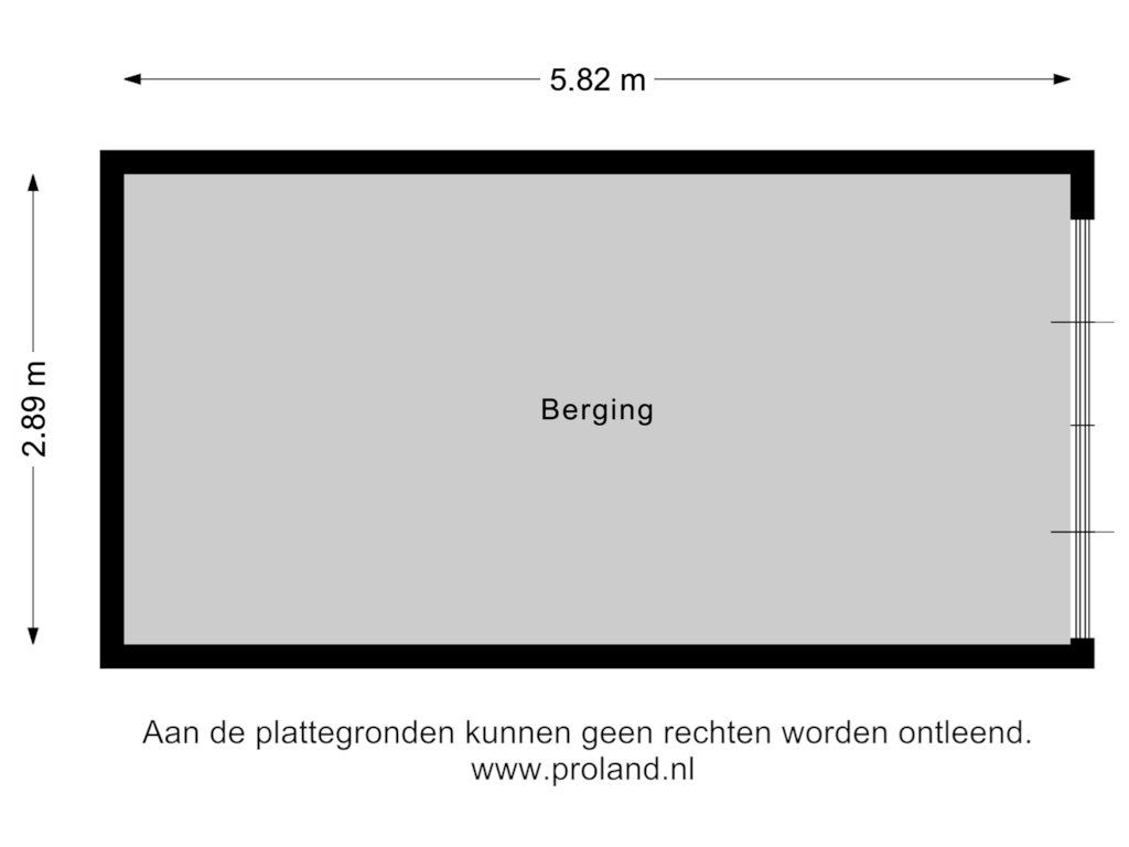 Bekijk plattegrond van Berging van Bargerweg 49